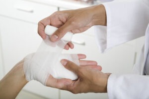 Bandage For Hand pressure cooker explosion viles and beckman