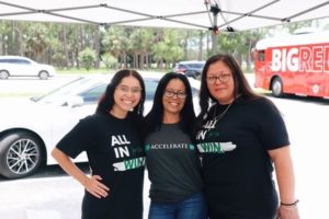 Members of Viles and Beckman personal injury lawyers team donating blood and their Fort Myers Florida law office